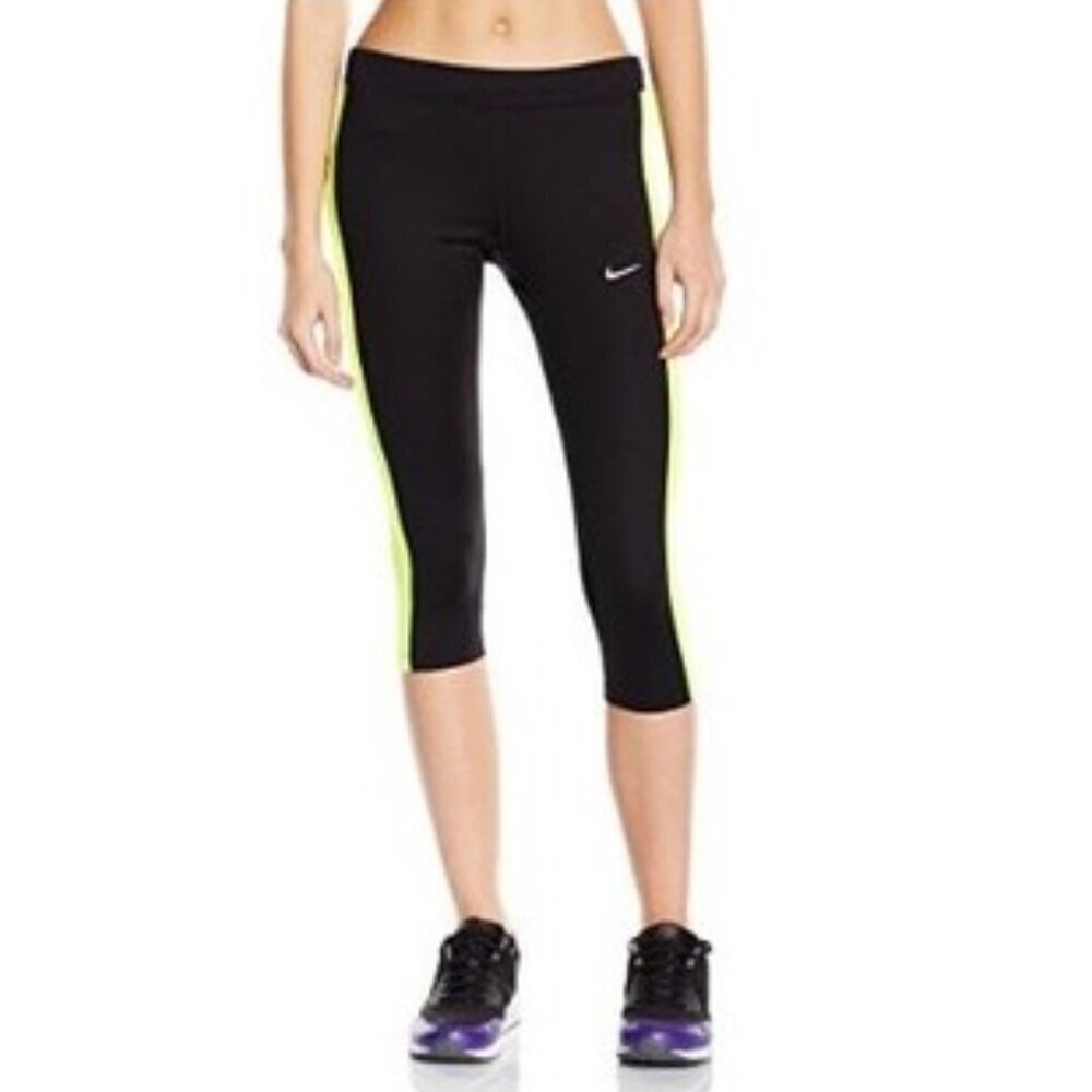 NWT NIKE | Essential Running Dri-Fit Capri Crop Leggings | Sz. M